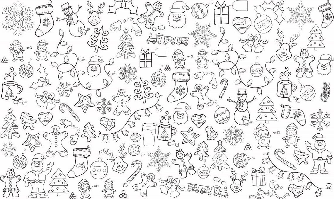 Holiday Tablecloth - Coloring - Family Fun – The Coloring Table holiday-tablecloth-coloring-family-fun-the-coloring-table