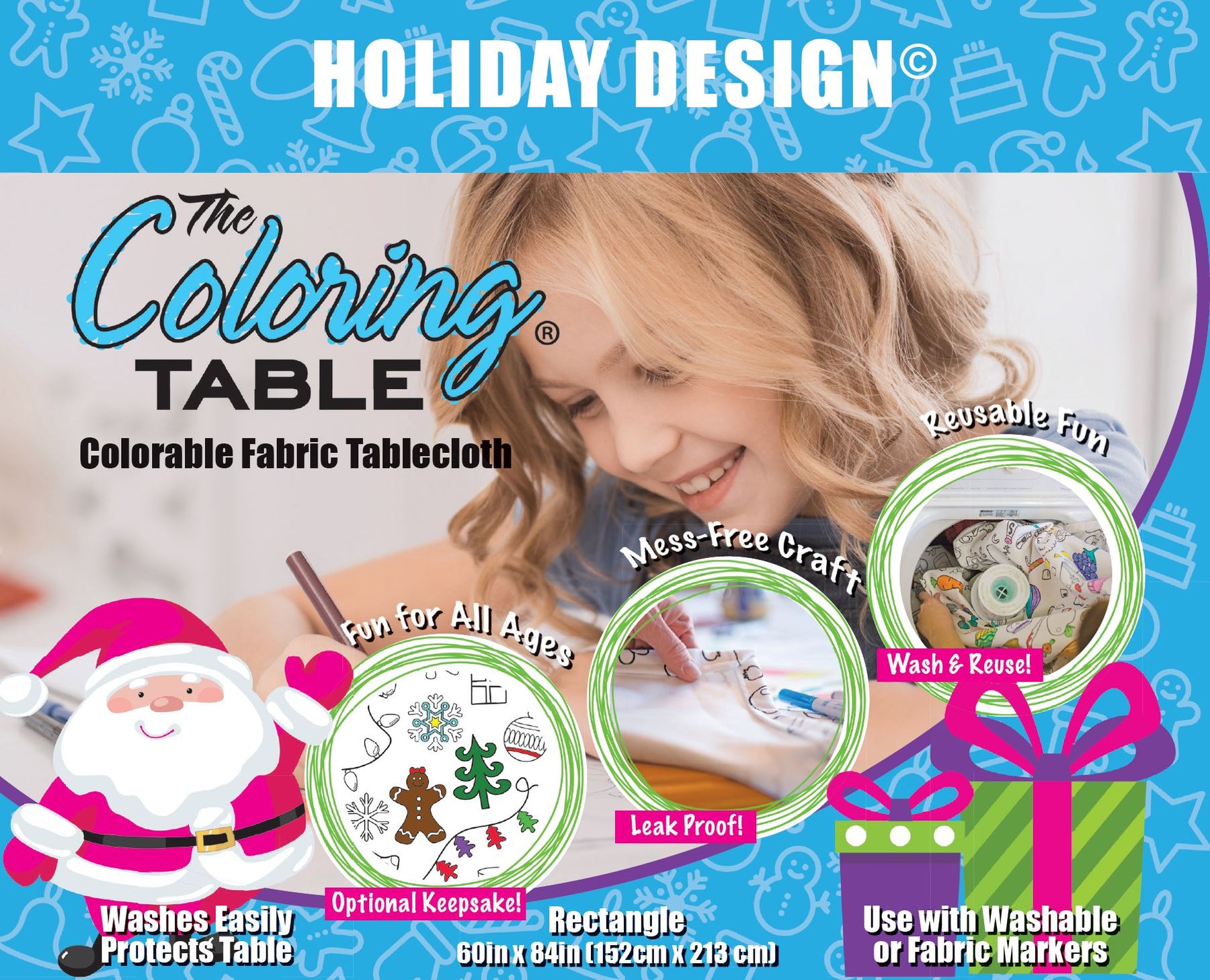 Holiday Tablecloth - Coloring - Family Fun – The Coloring Table