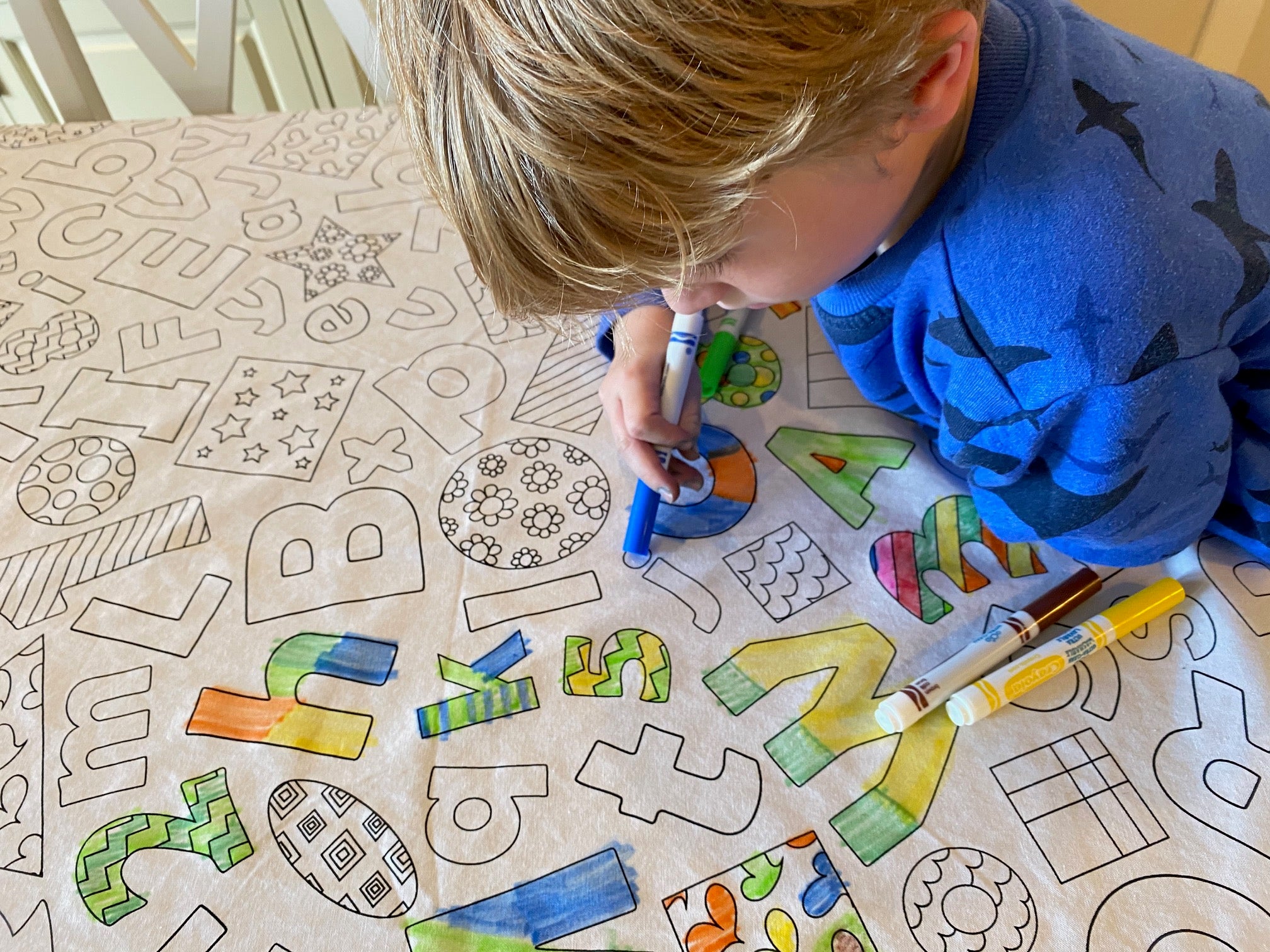 Learning Fun Tablecloth – The Coloring Table