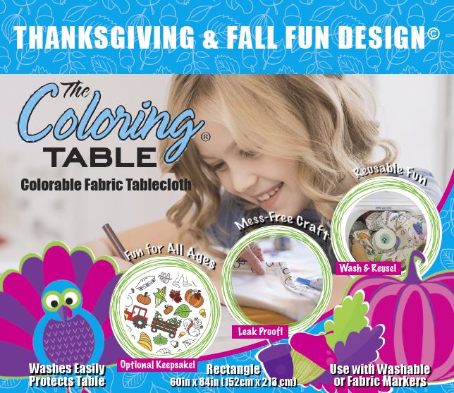 3 Pcs Fall Thanksgiving Coloring Tablecloth for Kids 48 x 36 Inch Large  Happy Thanksgiving Color Tablecover Thanksgiving Activity Paper Table